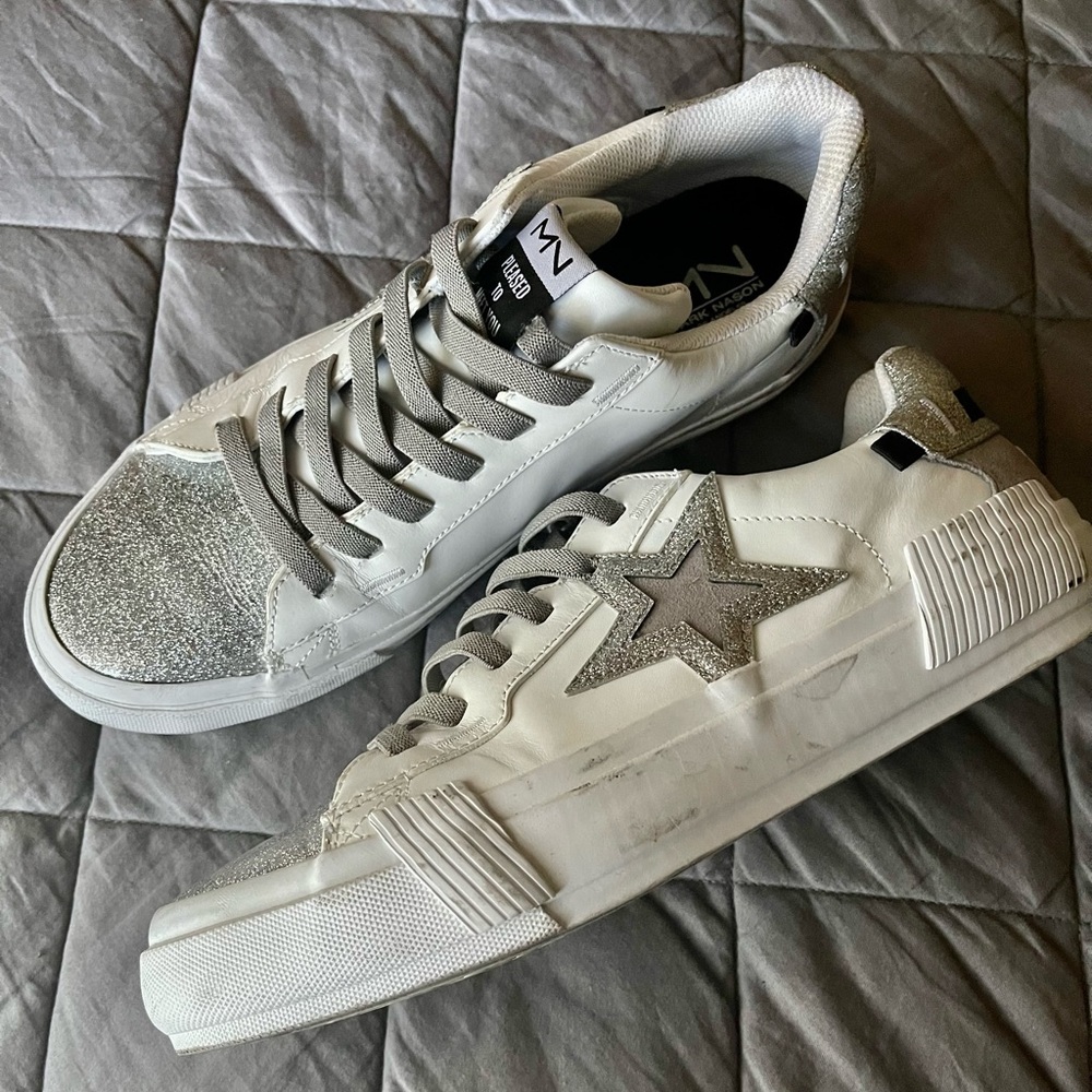 Mark Nason distressed slip on sneakers. Worn once.